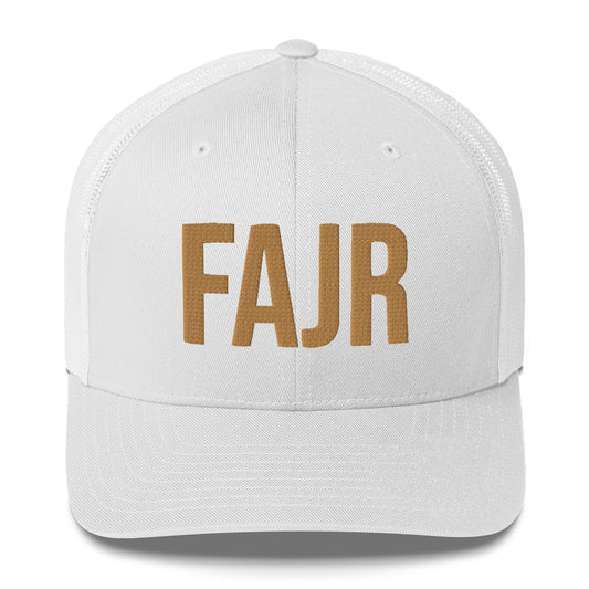 White FAJR Cap