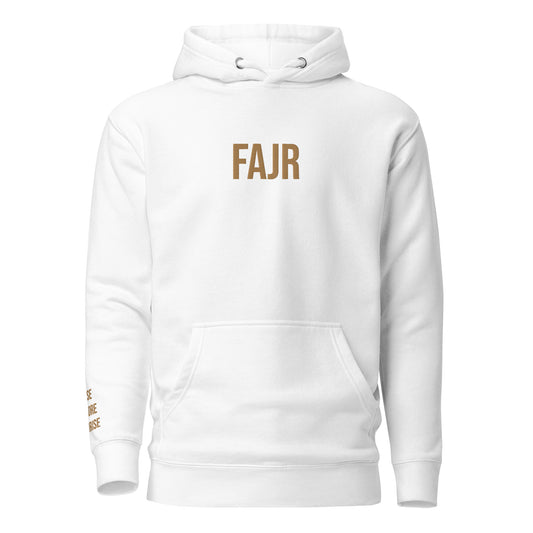 White FAJR Hoodie